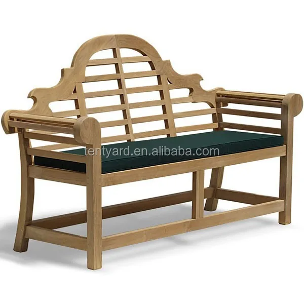 Custom teak indoor and outdoor bench custom boat seat cushion