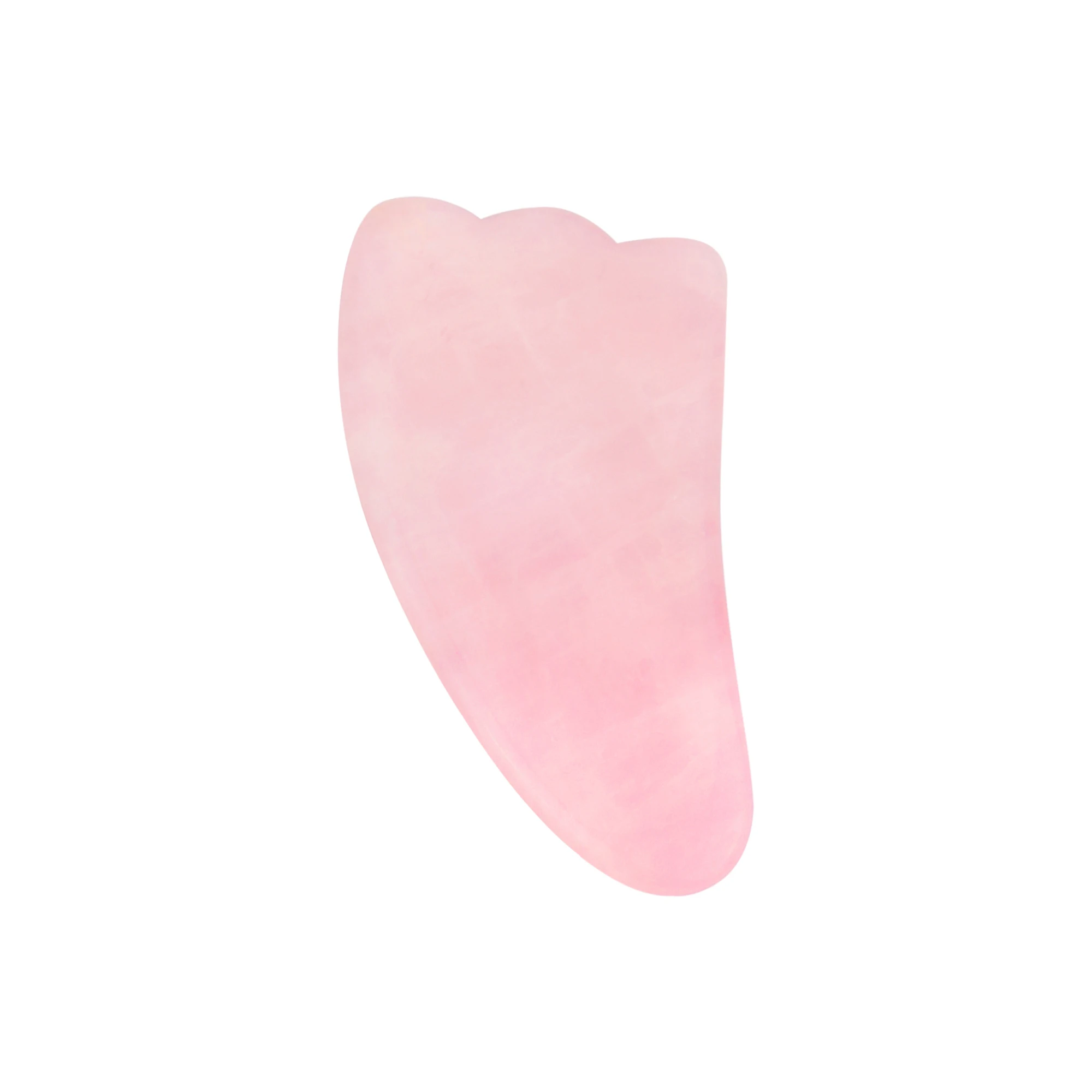 Hot Selling Rose Quartz Guasha Stone Massager Butterfly Shaped Rose Crystal Gua Sha