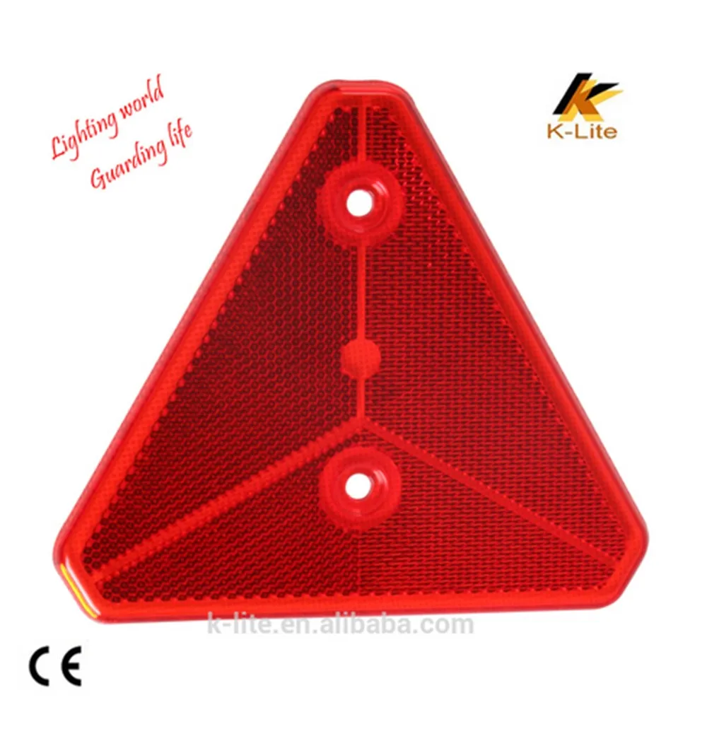 Triangle safety plastic reflector reflective reflex reflector KC219