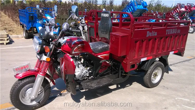 ISO Approval 150cc Motorized Big Wheel Tricycles with Drum Brake