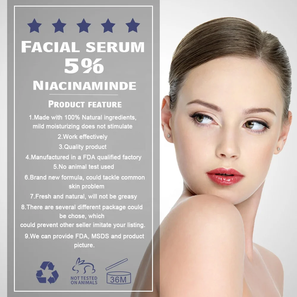 Best Face Serum Korea Shrink Pores Skin Daily Serum Vitamin b3 Toner Niacinamide Serum