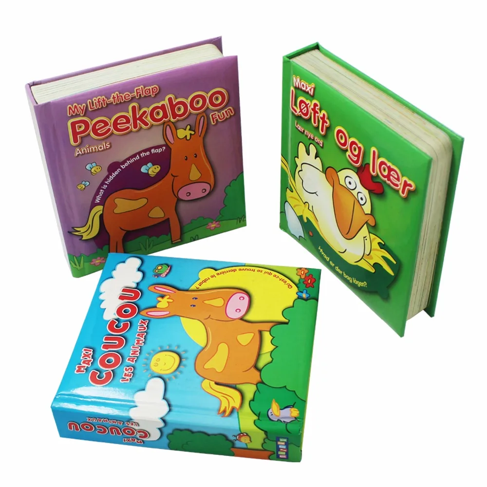 Effect Story Comic Board Books for Kids Offset Printing Children Hardcover Book Paper & Paperboard High Quality Funny 3D 500pcs