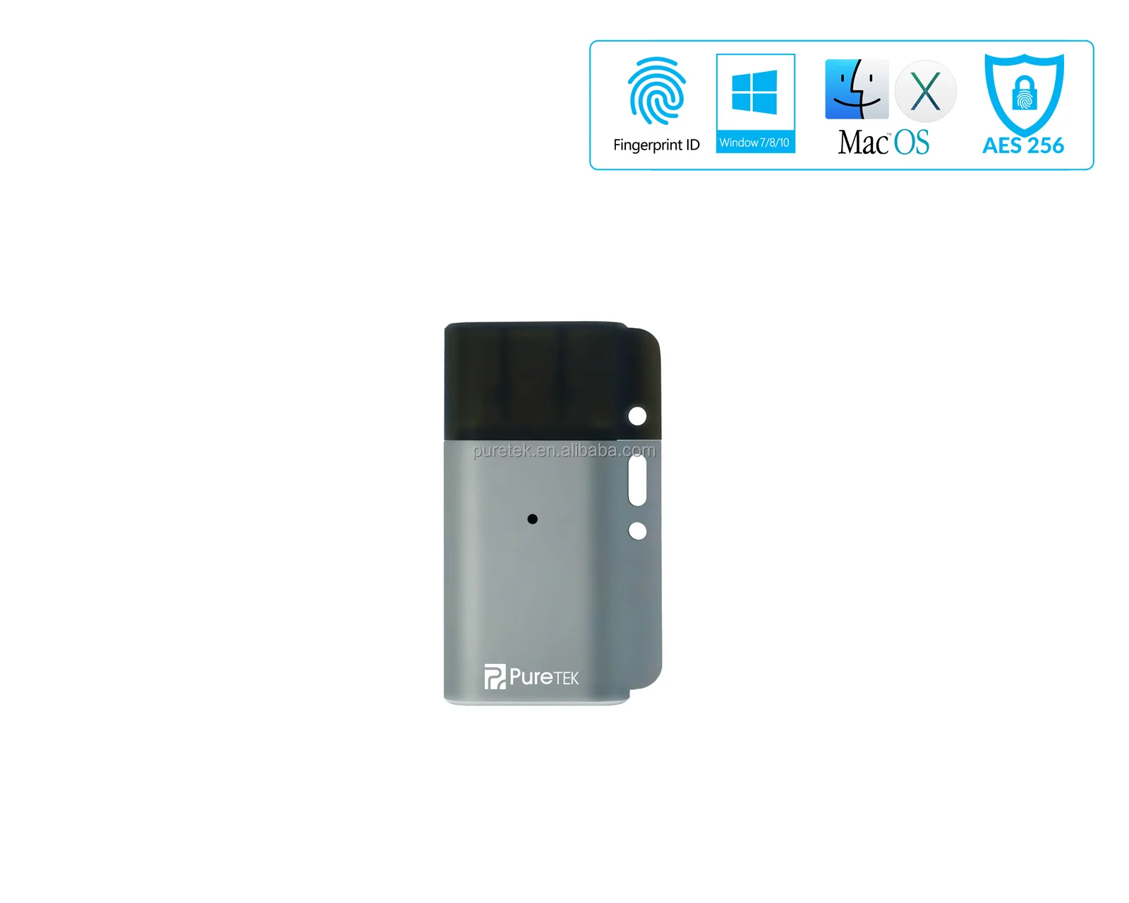 Fingerprint Encryption 32GB USB Flash Drives Encrypted Flash Drives 64G with Biometric Security Fingerprint Identification