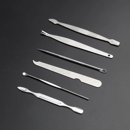 Professional 12 PCS Nail Clippers Tweezers Cuticle Eyebrow Scissor Manicure Pedicure Tools Set Kit