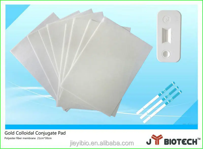 Золотая коллоидная Конъюгированная прокладка, мембрана из полиэфирного волокна