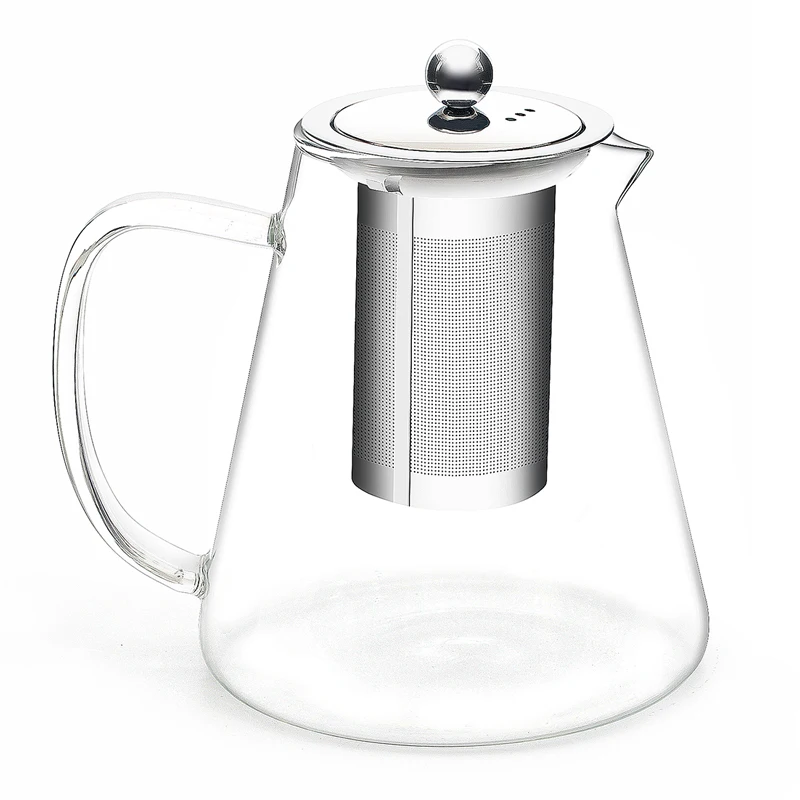 2021 HOT SALES hand made heat resistant borosilicate glass teapot glass tea set glass pot