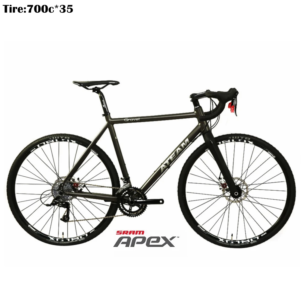  Велосипед Cyclocross 9/суперлегкая велосипедная Рама 700C из гравия с велосипедными скоростями APEX
