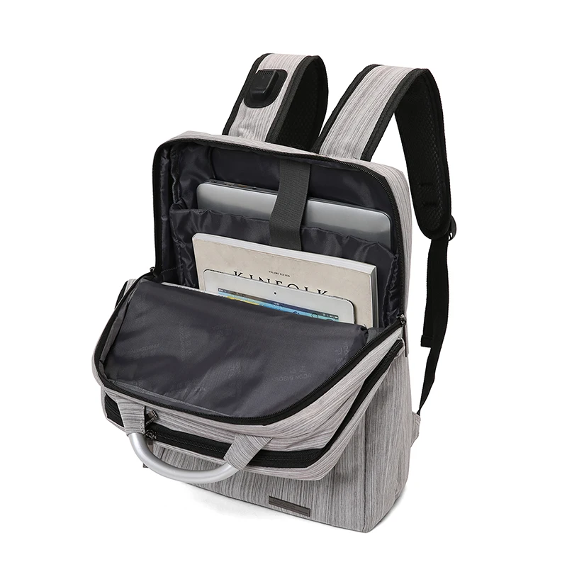 Vintage waterproof multifunction 12.5 inch nylon laptop backpack computer bag for men