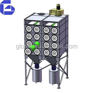 Industrial Horizontal Cartridge Dust Collector for Plasma Cutting