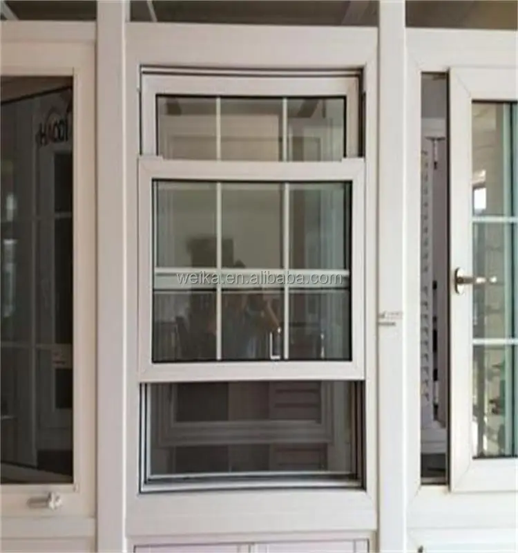 WEIKA brand Single hung sliding window pvc/aluminum window and door
