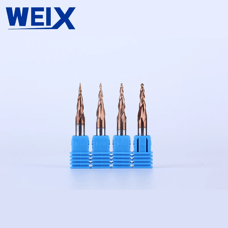 Weix factory  Tungsten Carbide Taper Ball End Mill Woodworking Router Bits end mill cutting