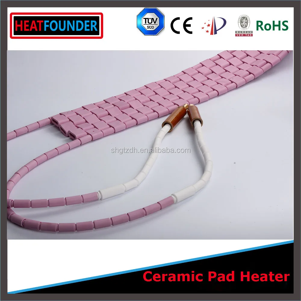Высокое качество розовый гибкой керамики pad нагреватель глинозема мат нагревателя