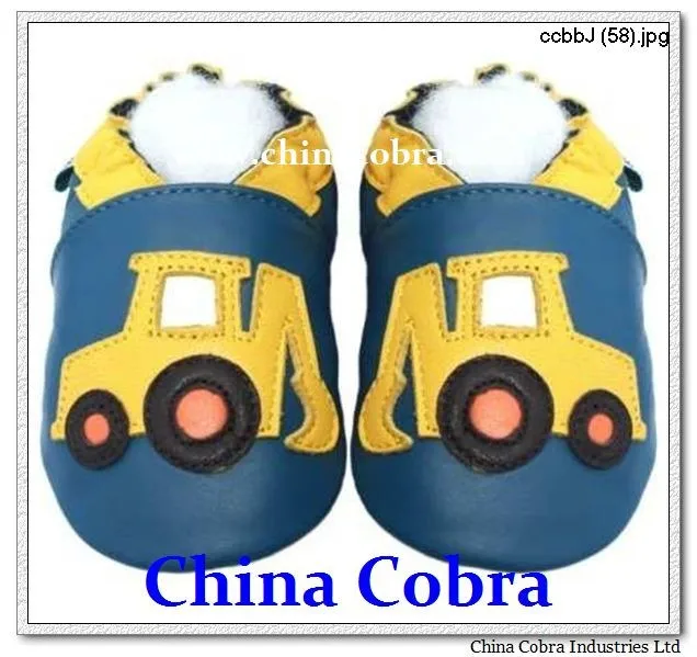 
CHINA COBRA newest top quality genuine leather soft sole baby girl shoes 