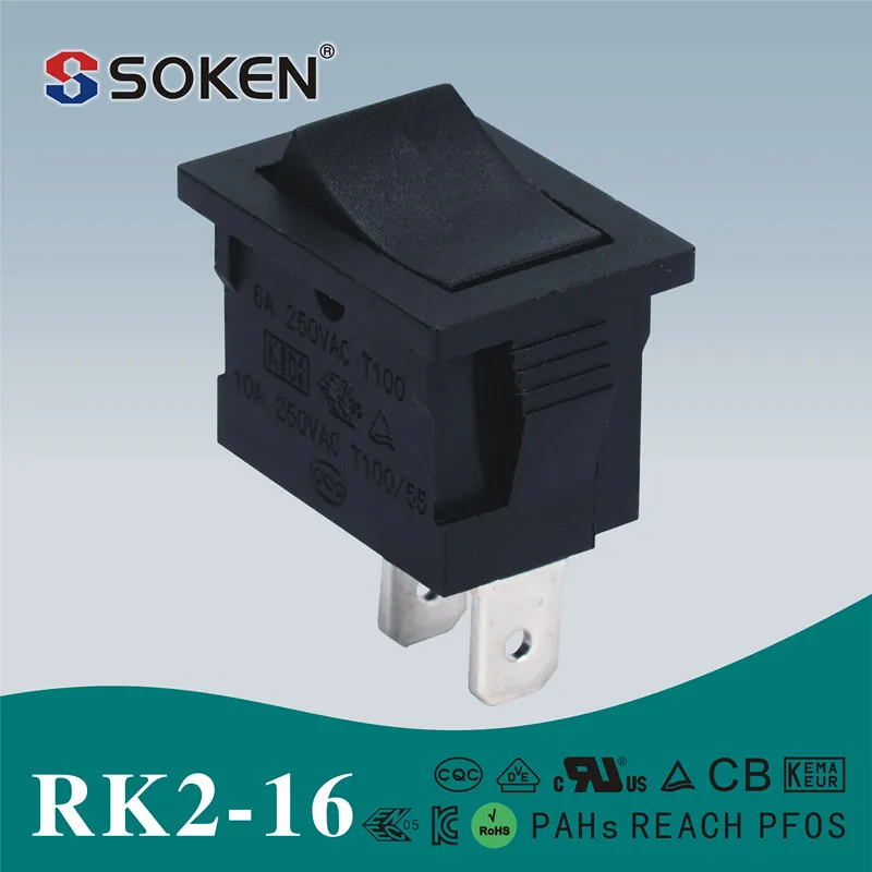 Rk2-16 мгновенный kcd4 RoHS перекидной переключатель для телевидения t125 16a 250 В AC r11