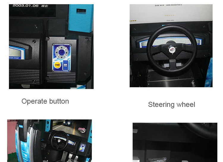 Newly designed coin operated arcade game simulator horse racing machine