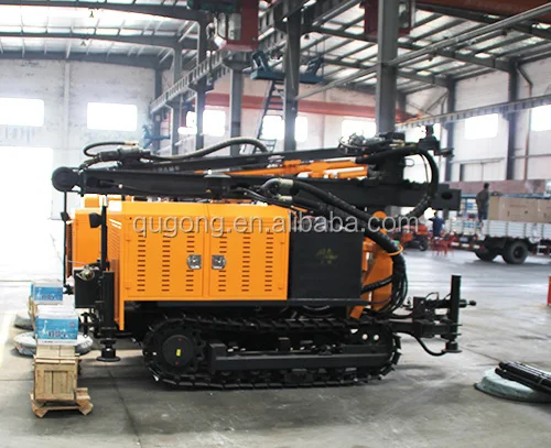 can work with air compressor and mud pump, KW180 180m Land borehole drilling machine to dig wells,