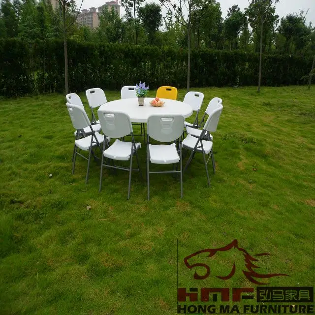 160cm Standing Plastic round folding table Wholesale hot conference  picnic hotel used