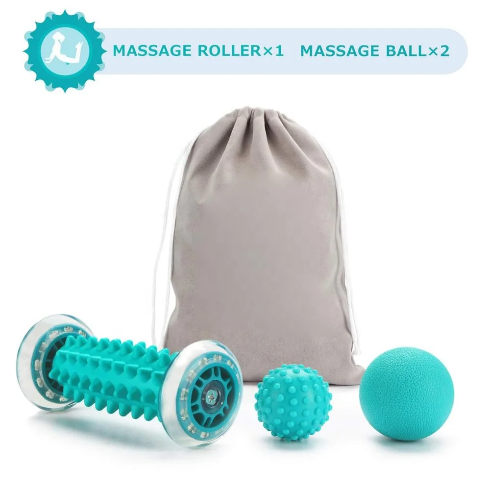 Набор массажных мячей Eva, ролик для массажа ног, мяч для Лакросса, массажный мяч для йоги, сумка для переноски, инфракрасная физиотерапия для тела на заказ