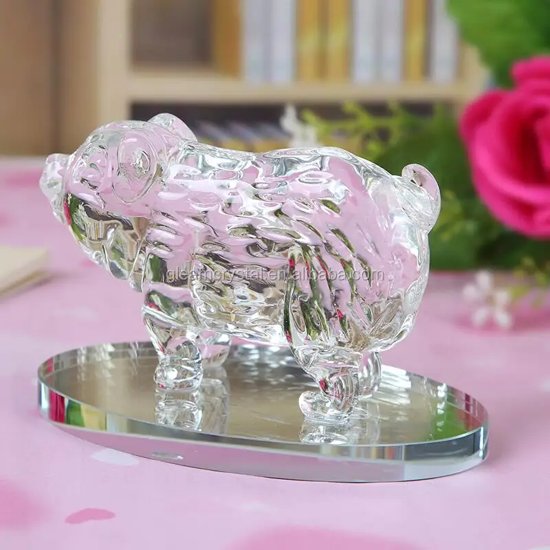 Pujiang Handblown Wholesale Crystal Glass Animals for gifts
