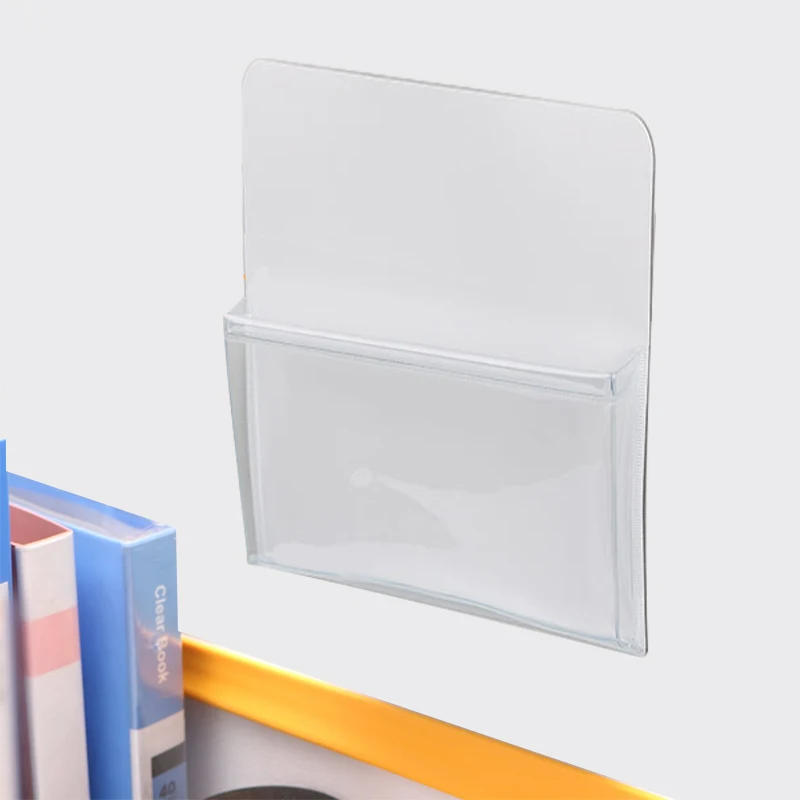 Высококачественный прозрачный маркер из пвх, магнитная карманная сумка для хранения мелких предметов для холодильника, магнитный держатель для ручек