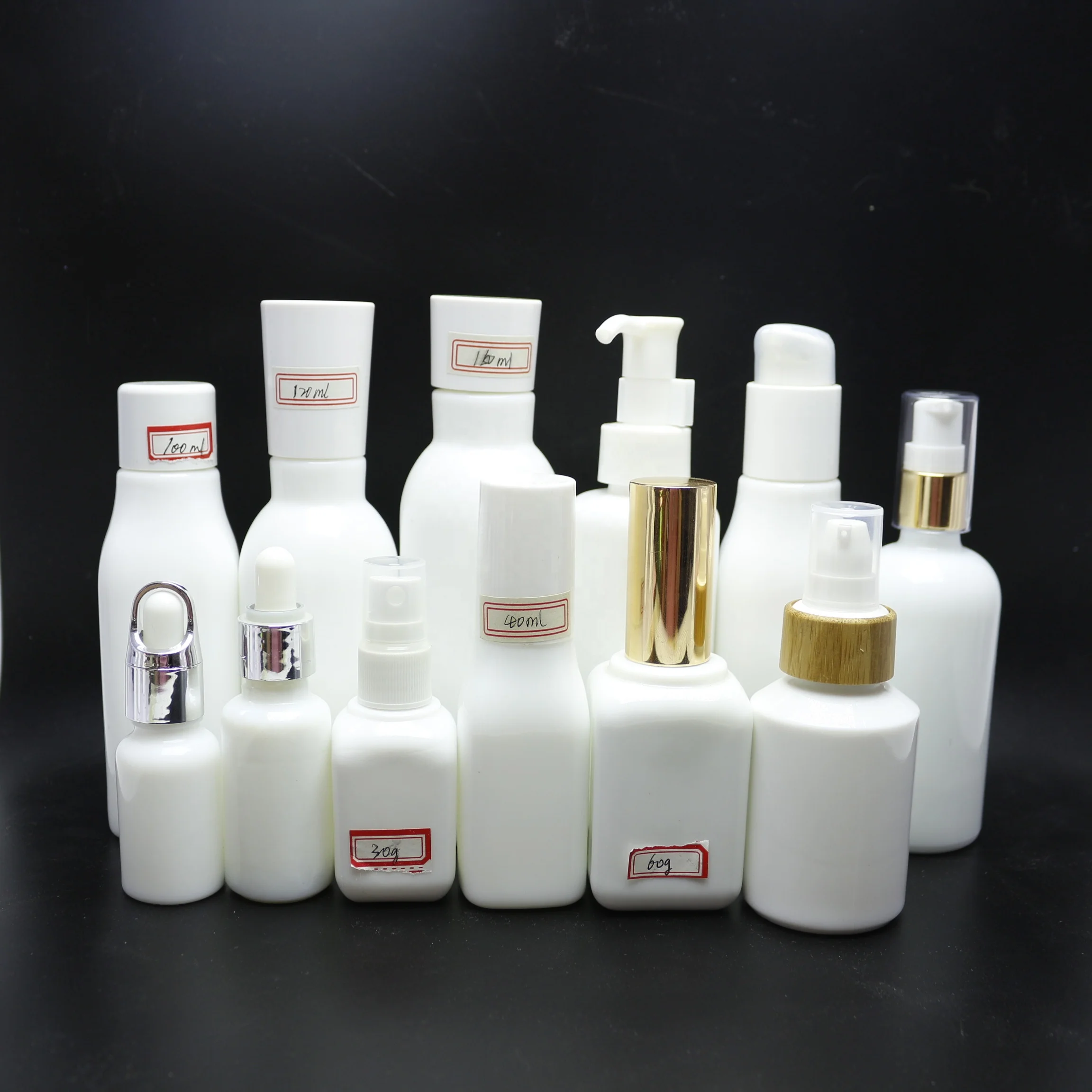 cosmetic serum white porcelain bottle for oil WP-093C