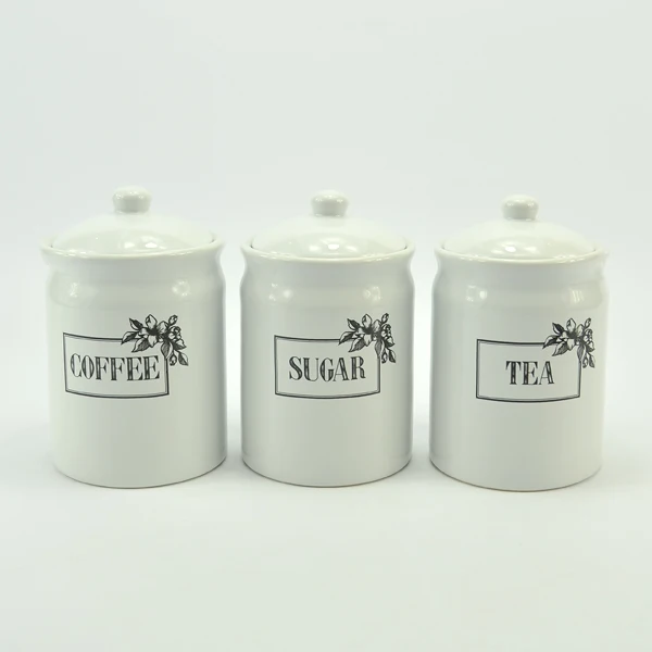Современные керамические канистры для хранения кофе сахара чая
