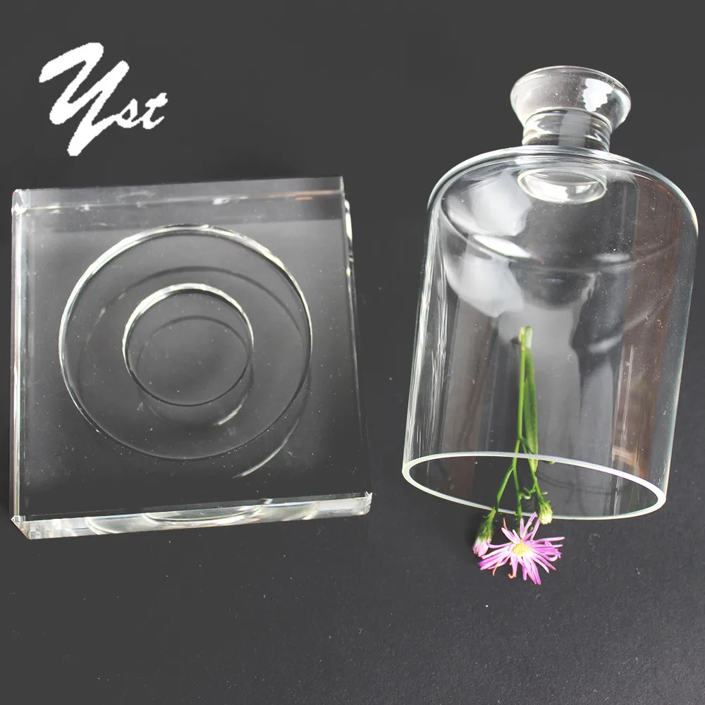 Консервированные колокольчики, прозрачные стеклянные куполообразные колпачки, декоративный стеклянный купол из боросиликатного стекла, оптовая продажа