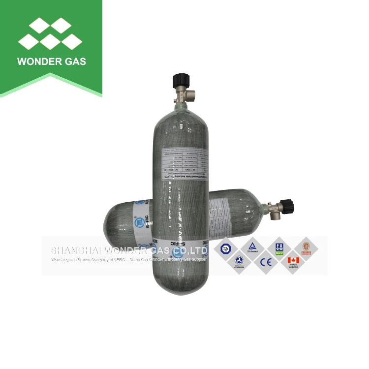 Popular 6.8L Manufacturer Air Breathing Carbon Fiber Tank Empty Gas Cylinder Price