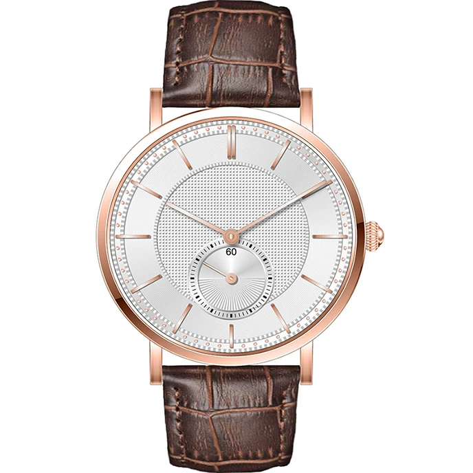 2019 brand luxury automatic watch men genuine leather band dress wristwatch