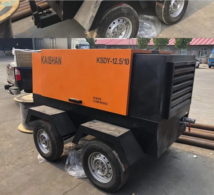 China Kaishan hot seeling screw mobile air compressor