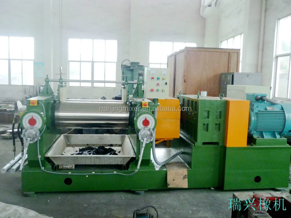 Смесительная машина 100 кг/18 дюймов, резиновая двухвальная открытая смесительная мельница