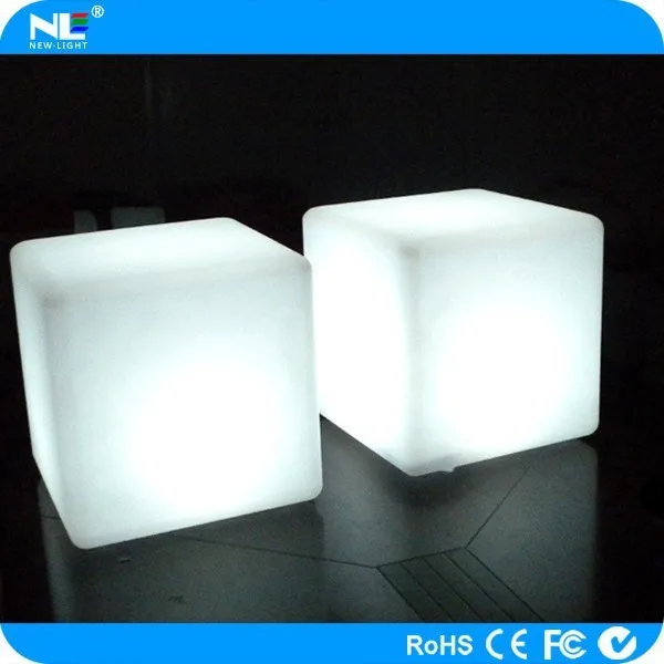 LED Cube outdoor/ LED luminous cube / LED indoor plastic furniture for bar nightclub decoration