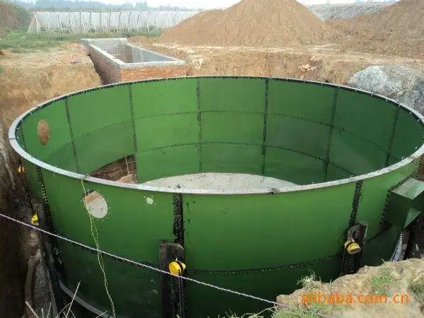 water treatment equipment GFS tank for biogas