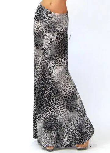 Fashion OEM Women Sexy A-Line MULTI STRIPED FOLDOVER JERSEY KNIT RAYON LONG MAXI SKIRT Tight Fitted Bodycon Dress