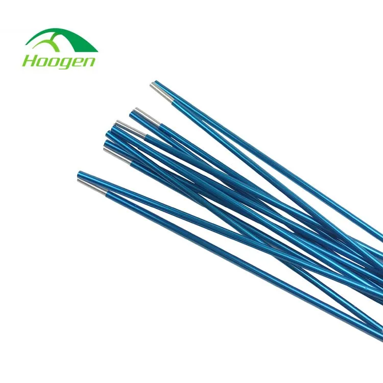 7001 7075 T6 telescopic aluminum tent pole for camping tents with SGS certificate