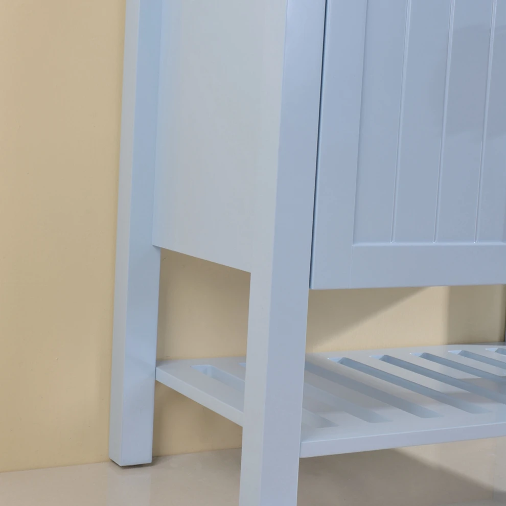 FSC certified High Quality bathroom vanity lamp porcelain bathroom furniture bedside cabinet with sink in the bathroom 100