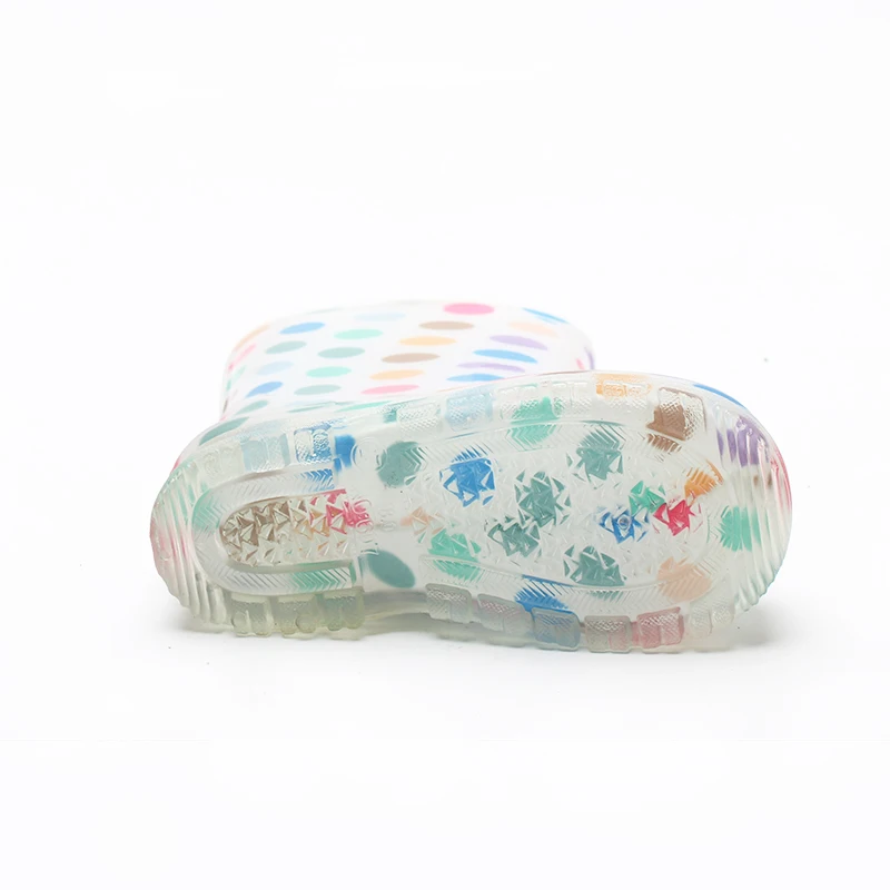 
New design waterproof kid monogrammed PVC jelly shoes 