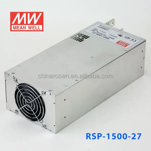RSP-1500-27 FAN PFC Factory control automation RF 1500W 27V AC-DC SINGLE MEAN WELL parallel PV SWITCHING POWER SUPPLY
