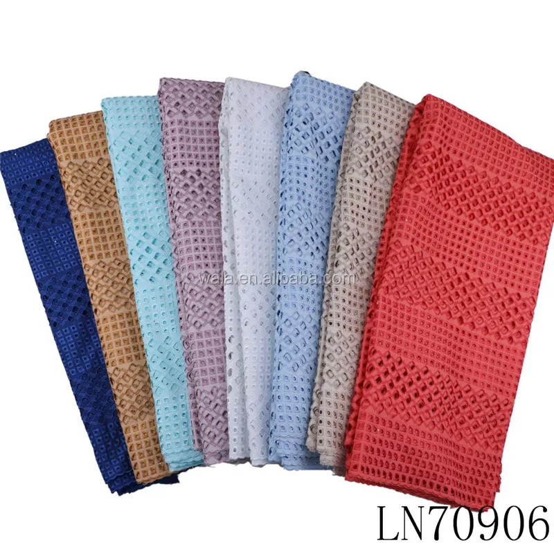 LN70906 latest saree design 2017 polish lace fabric african swiss voile for lady dress