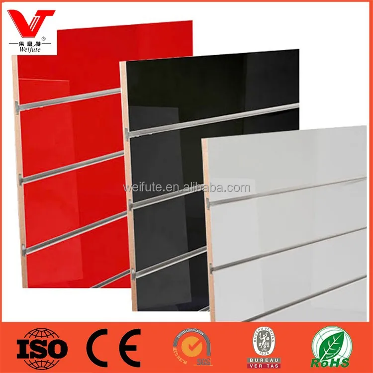 
Practical decorative wall panels, slotted mdf board 