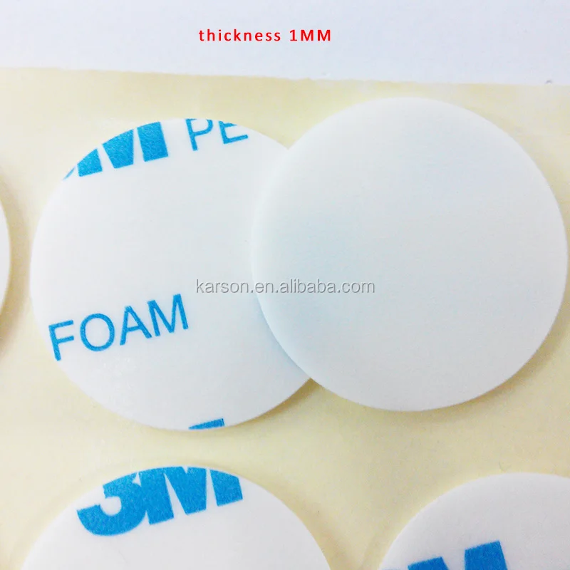 500pcs/lot ,30mm Round Adhesive Foam Tape 3M 1600T Double Faced Adhesive Tape