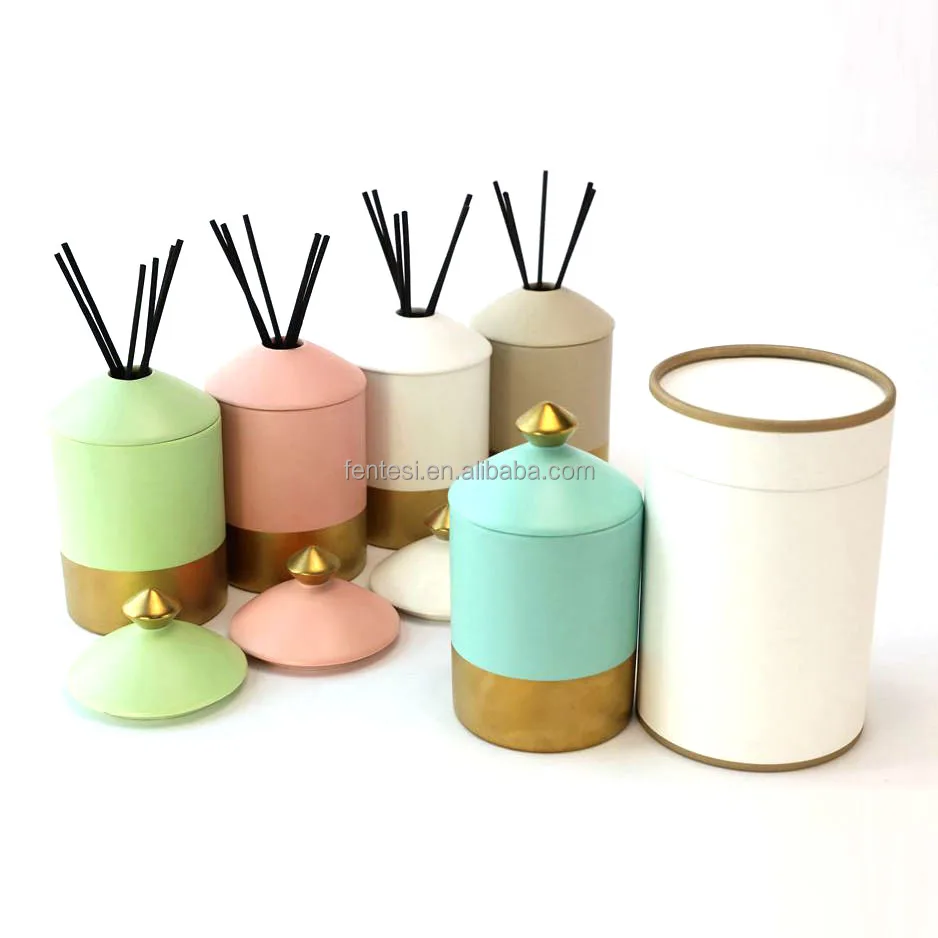 Custom Gift Set Home Fragrance Decoration Luxury Reed Diffuser Ceramic Aroma Diffuser Bottle
