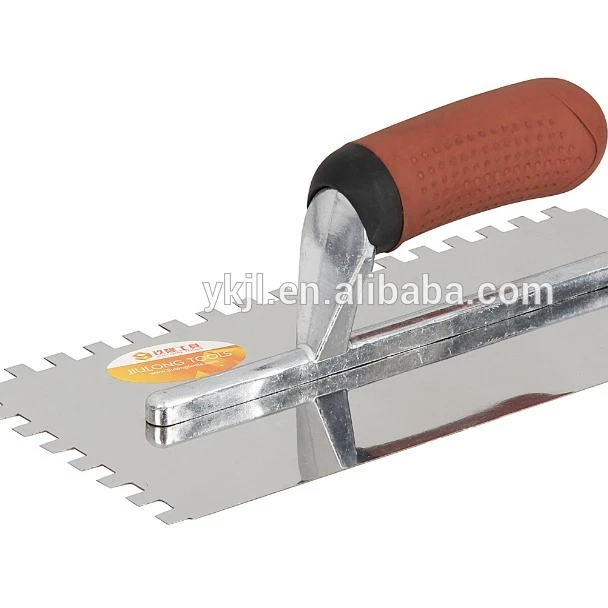Plastic Rubber handle plastering trowel building hand tools
