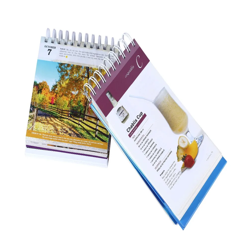 Monthly Wall Calendars Custom Full Colors 365 Days Desk Calender Table Printing Calendar