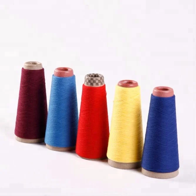 100% POLYESTER DYED SPUN YARN