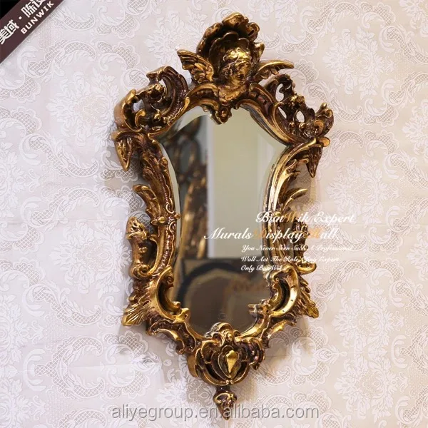 Home Decorating Decorative Wall Mirrors Design Wall Mirror Home Decoration for Salewooden Frame Elegant Luxury Oval European