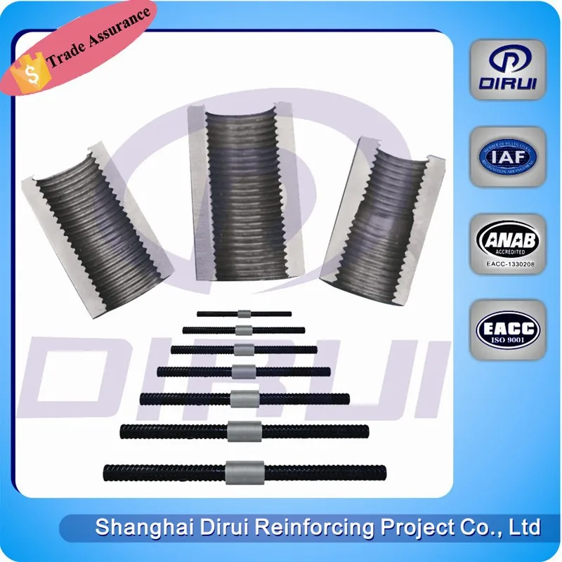 
chinese website alibaba ISO15835 rebar connector splicing coupler for building construction materials list 