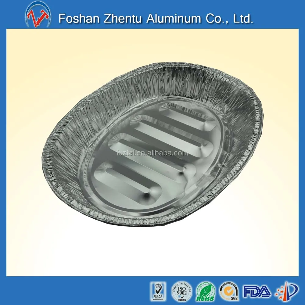 225 oz OVAL shape disposable oven use aluminum foil turkey roasting pans