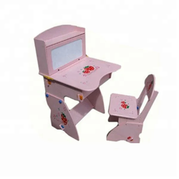
School Study Wooden Kids Children Desk And Chair Sets 