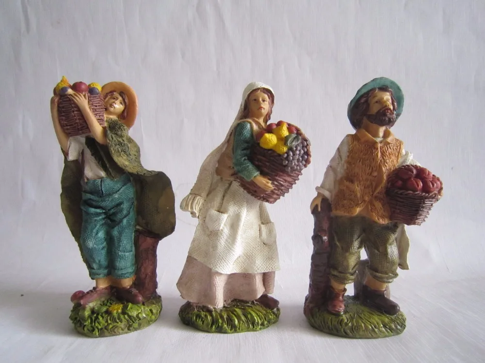 2018 new three piece resin nativity for sale